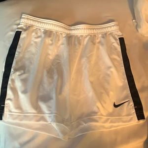 White Nike shorts